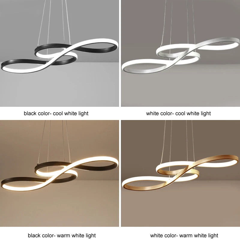 Kitchen Island Pendant Light – LED Loop Design