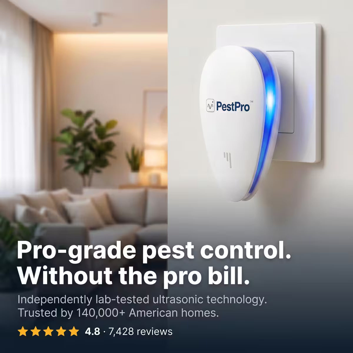 PestProHome™ Ultrasonic Pest Repeller