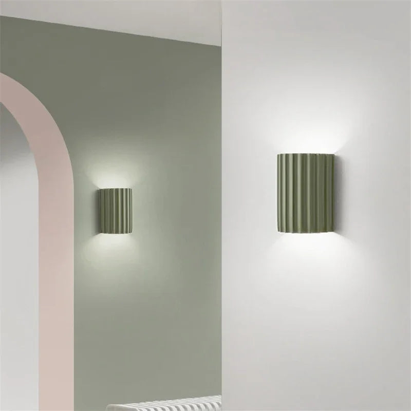 Fluted Wall Light – Resin Shade
