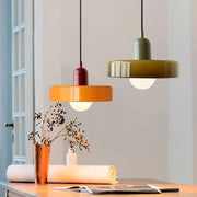 Bauhaus Pendant Light – Retro Glass Shade