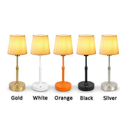 Rechargeable Table Lamp – Fabric Shade & Touch Control