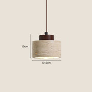 Travertine Pendant Light – Wabi-Sabi Design