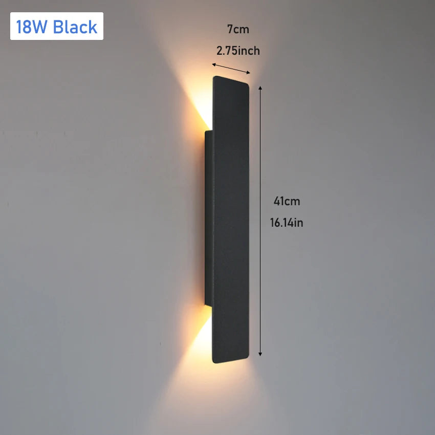 Outdoor Up Down LED Wall Light – Black or White