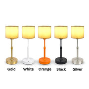Rechargeable Table Lamp – Fabric Shade & Touch Control