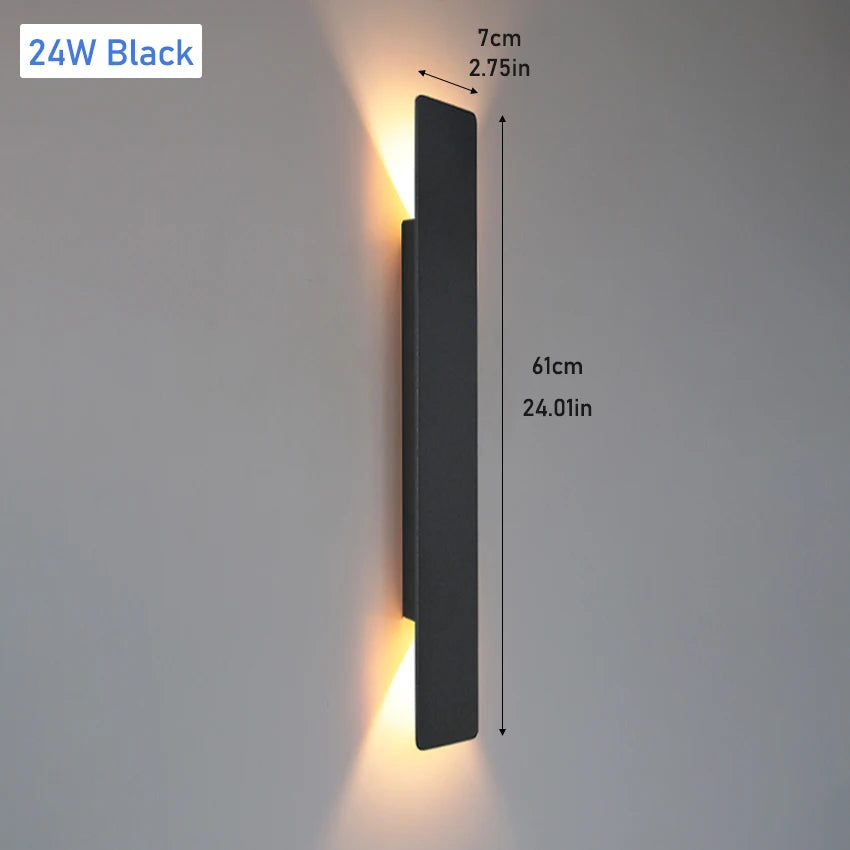Outdoor Up Down LED Wall Light – Black or White