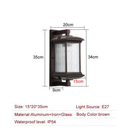 Outdoor Wall Lantern – Ribbed Glass