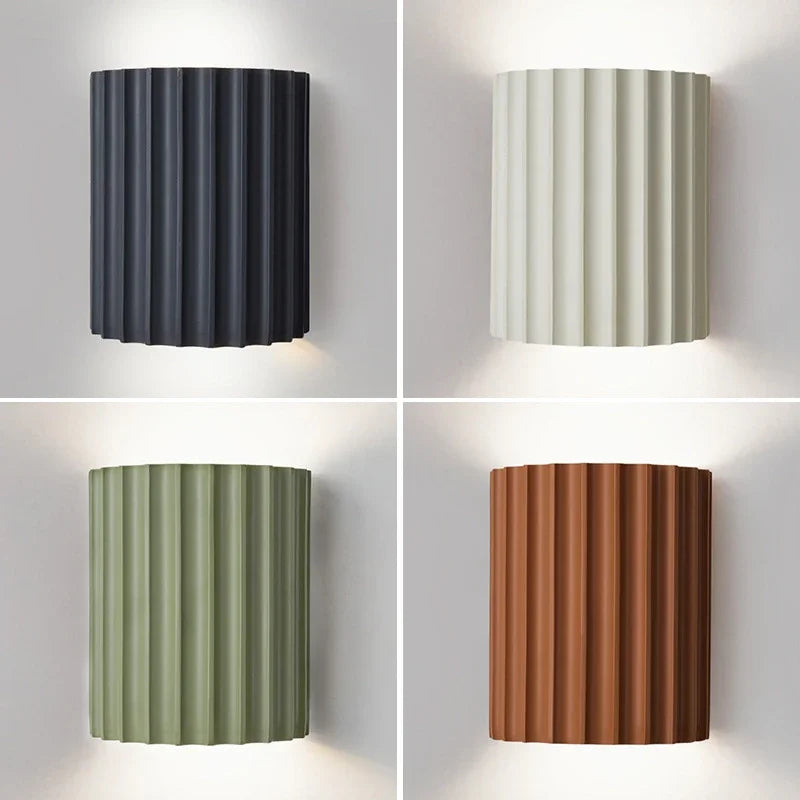 Fluted Wall Light – Resin Shade