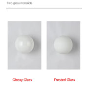 Globe Wall Light – White Glass & Concealed Base