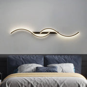 Modern LED Wall Light – Curved Wave Design