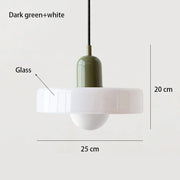 Bauhaus Pendant Light – Retro Glass Shade
