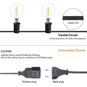 Outdoor Festoon Lights – G40 Globe Bulbs