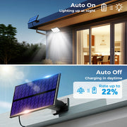 Solar Outdoor Wall Light with Motion Sensor & Remote Control