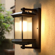 Outdoor Wall Lantern – Ribbed Glass