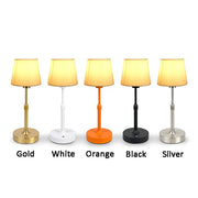 Rechargeable Table Lamp – Fabric Shade & Touch Control