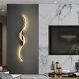 Modern LED Wall Light – Curved Wave Design