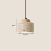 Travertine Pendant Light – Wabi-Sabi Design