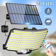 Solar Outdoor Wall Light with Motion Sensor & Remote Control