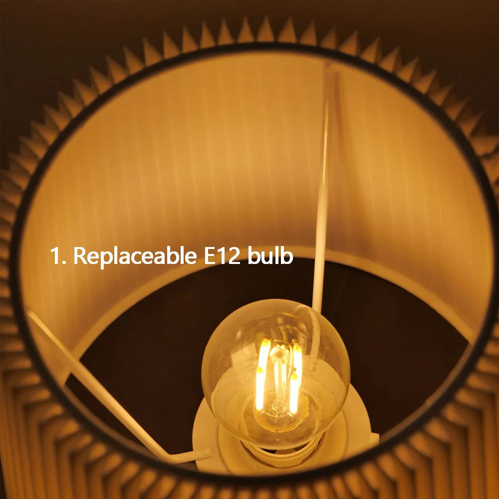 Rechargeable Table Lamp – Fabric Shade & Touch Control