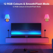 Battery Operated Wall Lights – Fabric Shade & Remote Control