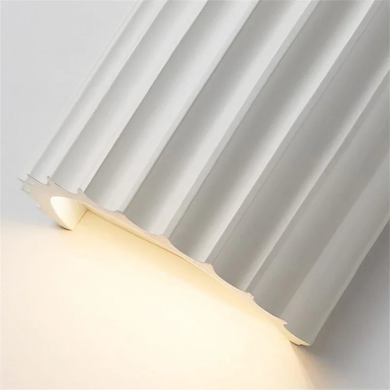 Fluted Wall Light – Resin Shade