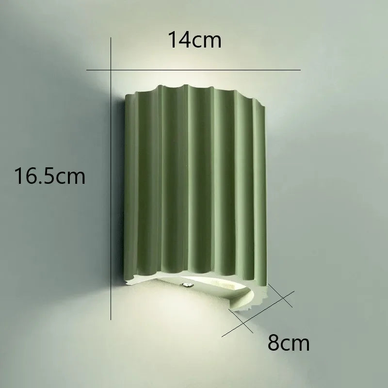 Fluted Wall Light – Resin Shade