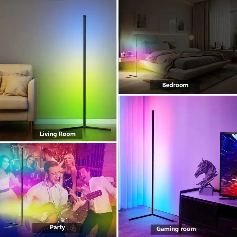 RGB Floor Lamp – Colour Changing with Music Sync