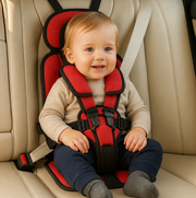 Portable Child Travel Seat, Foldable Lightweight Compact Design with Adjustable Harness, Removable Fabric, 2 Sizes and 8 Colours for Family Travel