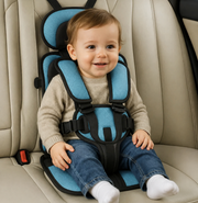 Portable Child Travel Seat, Foldable Lightweight Compact Design with Adjustable Harness, Removable Fabric, 2 Sizes and 8 Colours for Family Travel