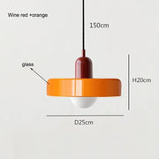 Bauhaus Pendant Light – Retro Glass Shade