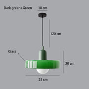 Bauhaus Pendant Light – Retro Glass Shade