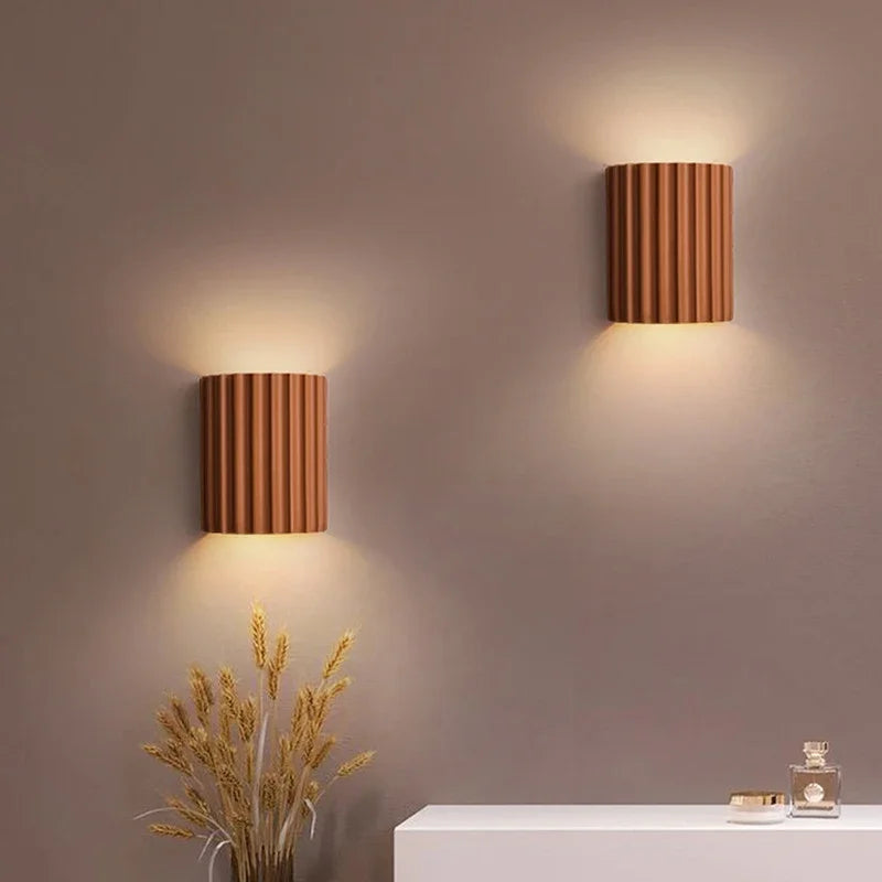 Fluted Wall Light – Resin Shade