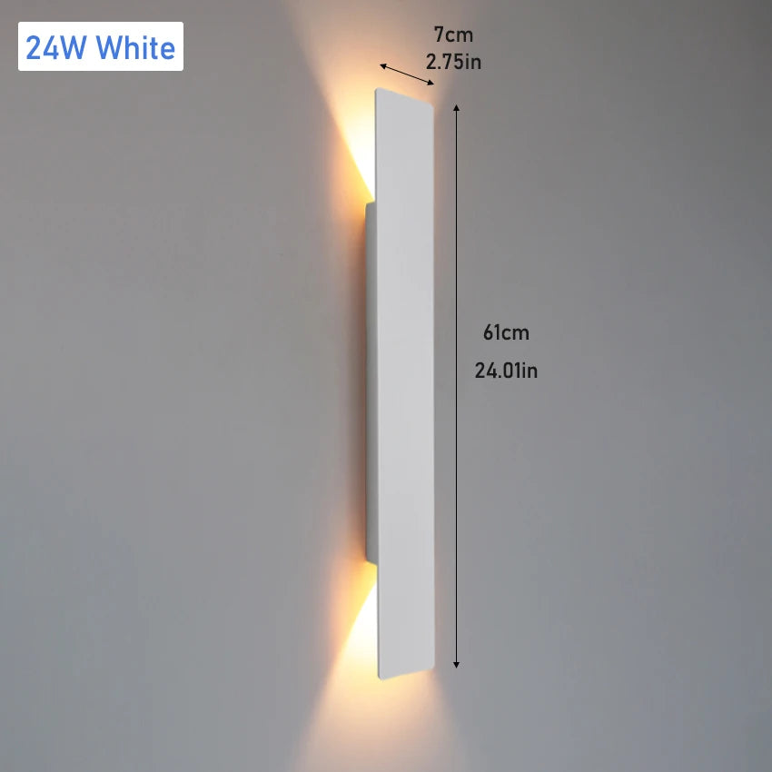 Outdoor Up Down LED Wall Light – Black or White