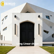 Modern Outdoor Wall Light – Long Linear LED Design