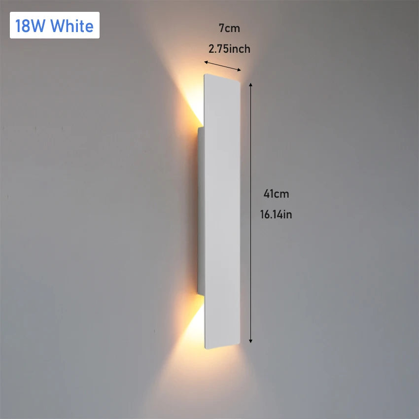 Outdoor Up Down LED Wall Light – Black or White