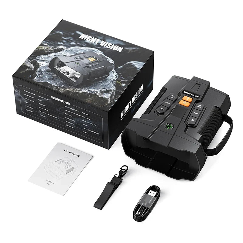 4K Night Vision Binoculars – 4.5″ Screen & 10x Digital Zoom