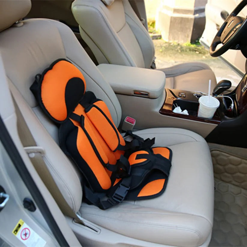 Portable Child Travel Seat, Foldable Lightweight Compact Design with Adjustable Harness, Removable Fabric, 2 Sizes and 8 Colours for Family Travel