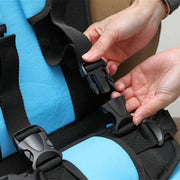Portable Child Travel Seat, Foldable Lightweight Compact Design with Adjustable Harness, Removable Fabric, 2 Sizes and 8 Colours for Family Travel