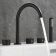 3-hole bath mixer with hand shower 1