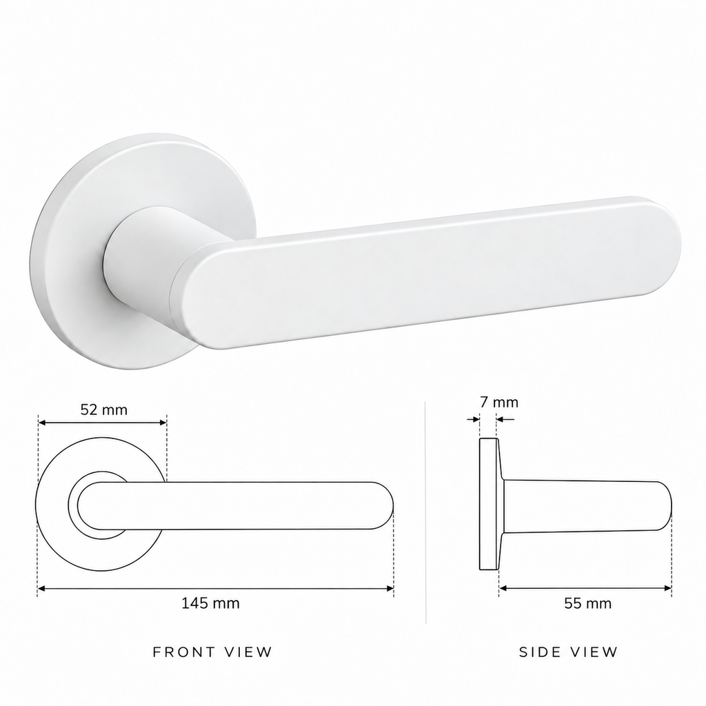 ALORA door handle dimensions