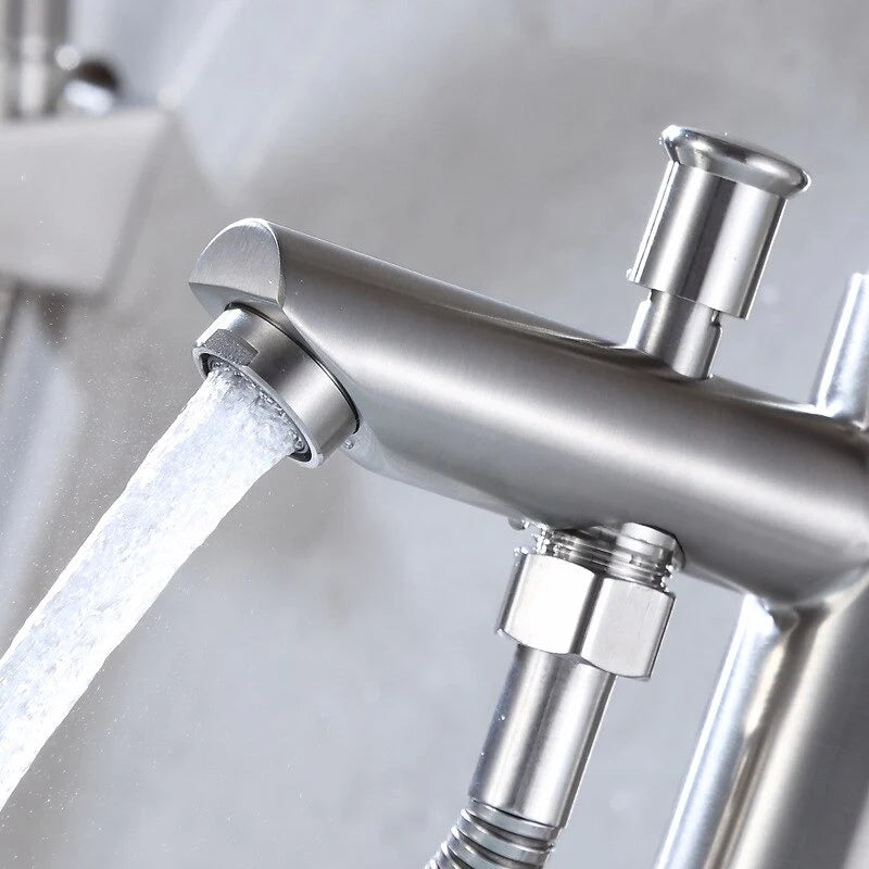 Atlantic single-hole bath mixer with hand shower 3