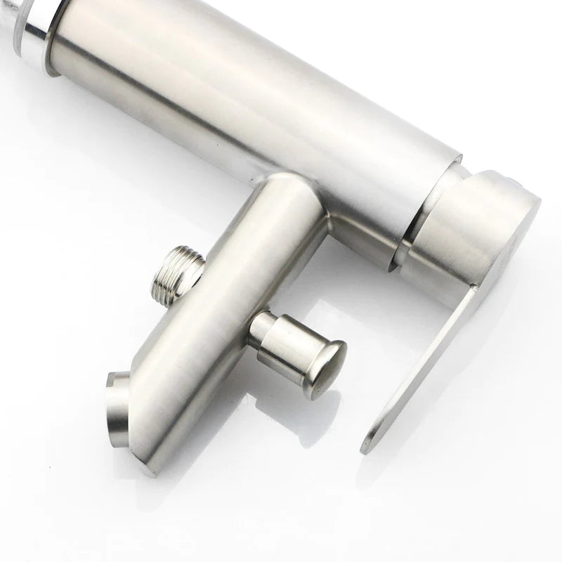 Atlantic single-hole bath mixer with hand shower 5