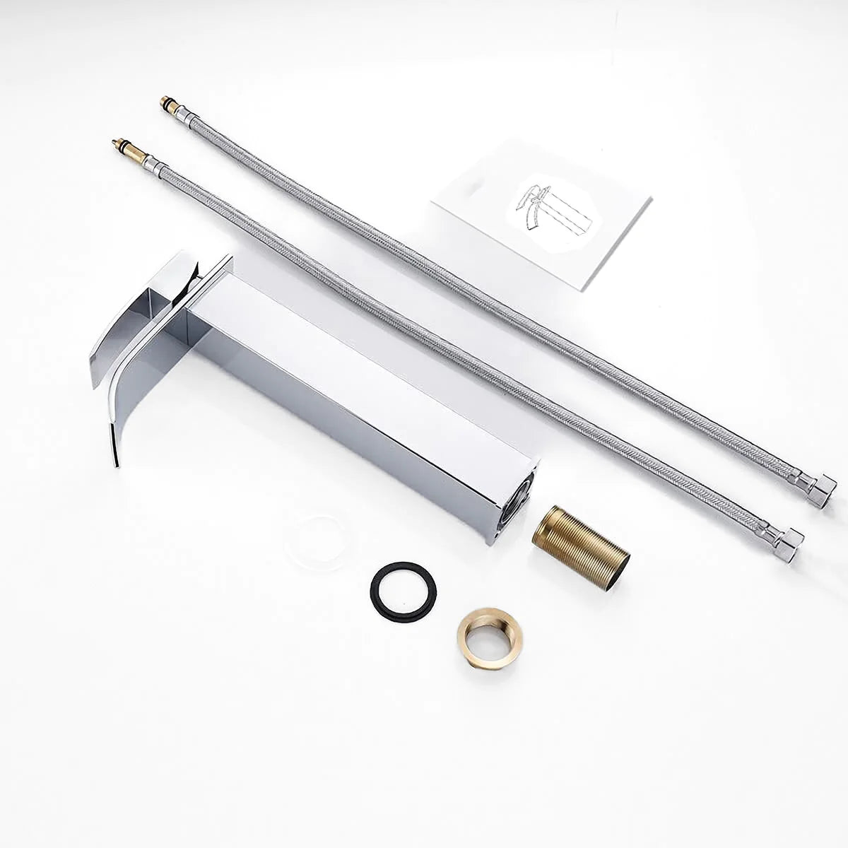 Waterfall basin mixer tap 6