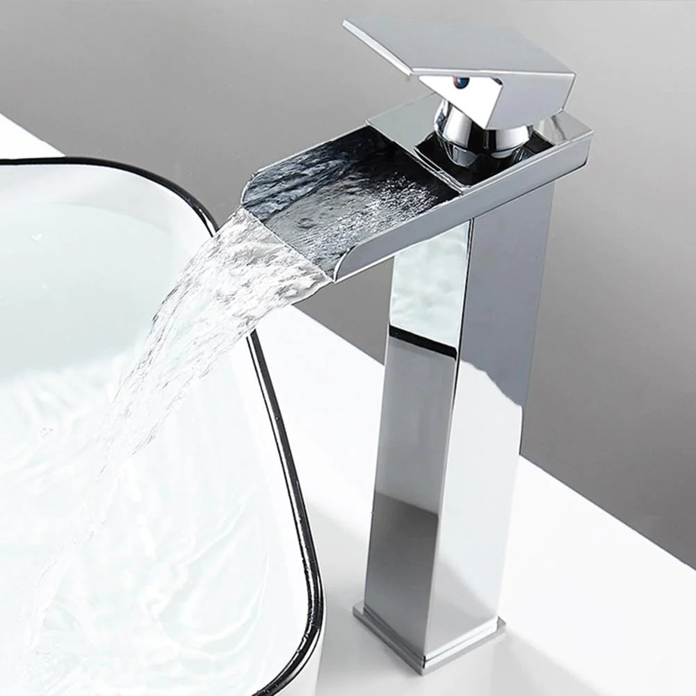 Moon waterfall basin mixer tap 1