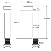 Moon waterfall basin mixer tap 5