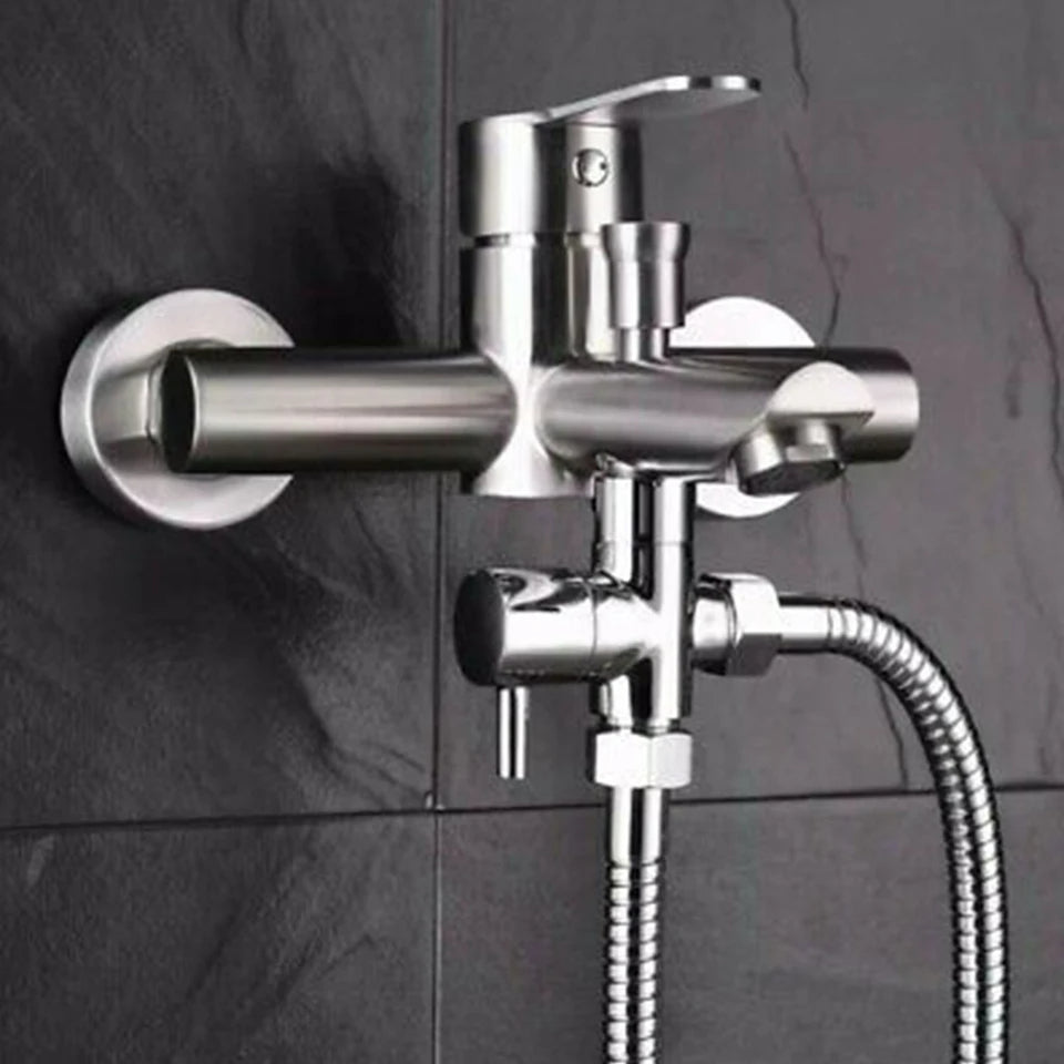 Chrome 3-way WC tap 1/2 1