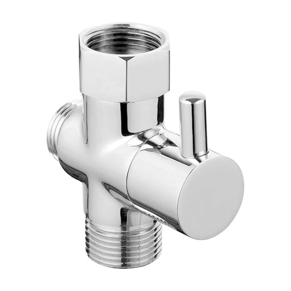 Chrome 3-way WC tap 1/2 4