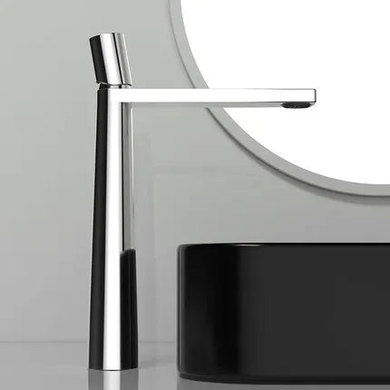 Single Hole Basin Mixer Tap – Black / Chrome, 2 Heights