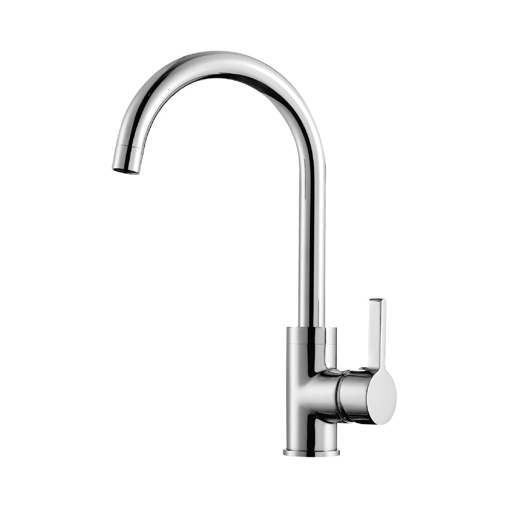 Classic swan neck kitchen mixer tap 1