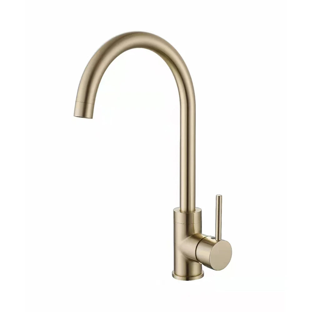 Classic swan neck kitchen mixer tap 6