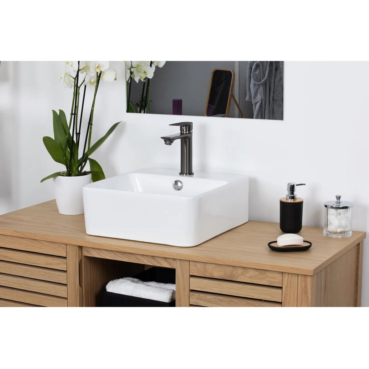 Chrome basin mixer tap – view 11